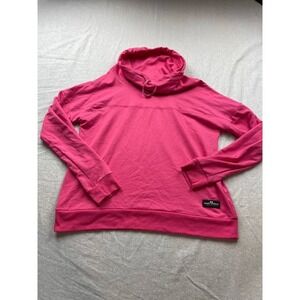 Simply Southern Cowl Neck Sweatshirt Womens Small Pink Pullover Long Sleeve